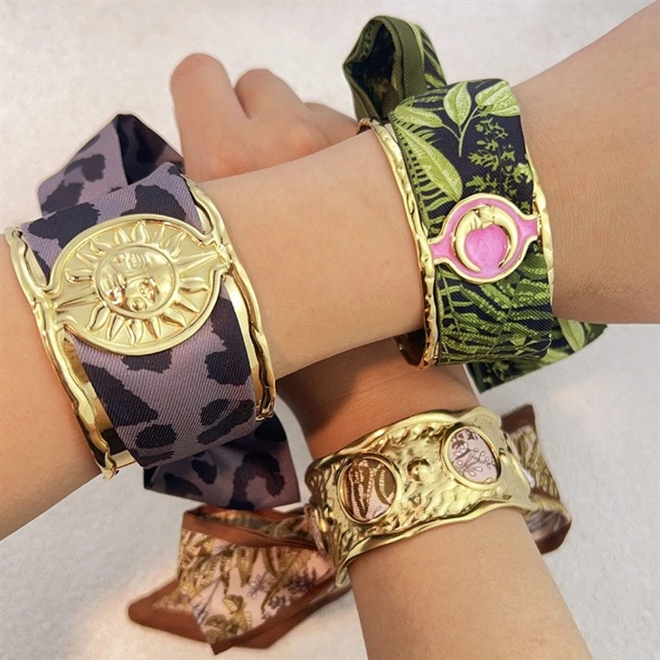 Wide Scarf Moon Accent Cuff best