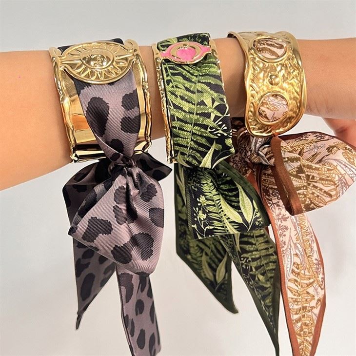 Wide Scarf Moon Accent Cuff factory