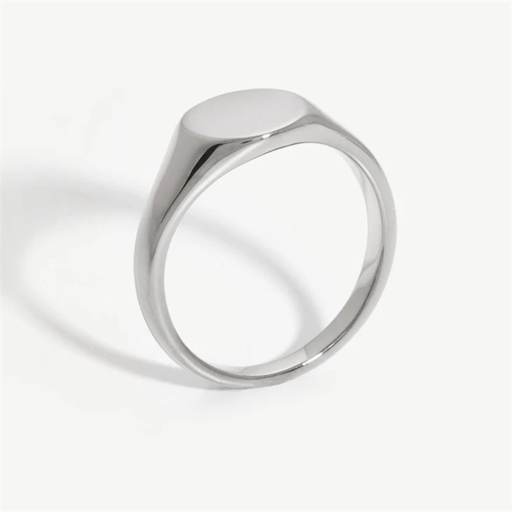 stainless signet ring