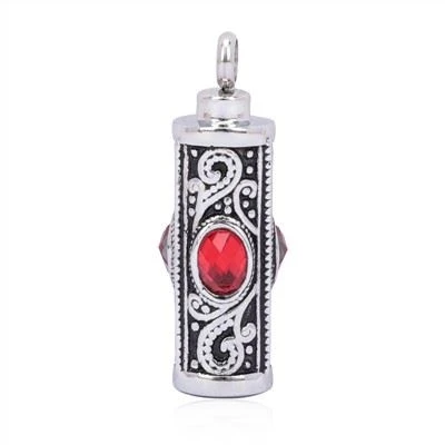Birthstone kremācijas cilindra kulons