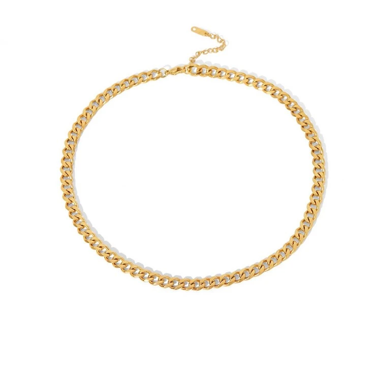 3mm 7mm Curb Chain Necklace