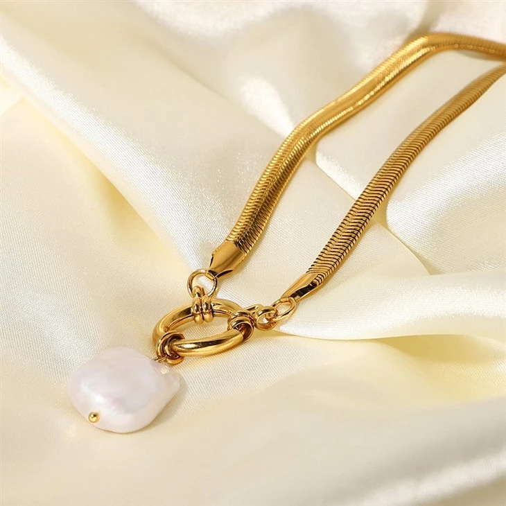 Baroque Pearl Toggle Pendant high quality