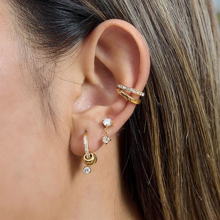 CZ Charm Hoop Earrings suppliers