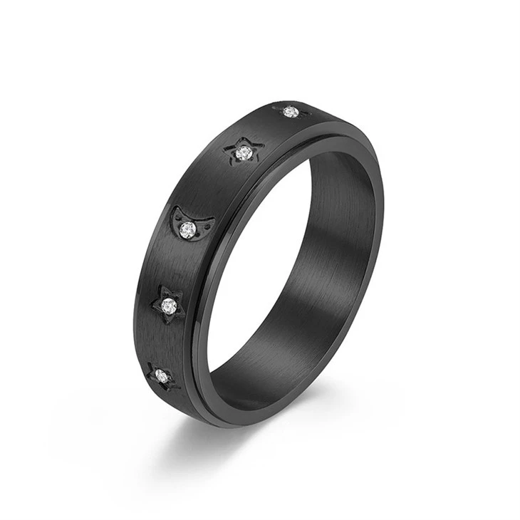 Moon And Star Spinner Ring factory