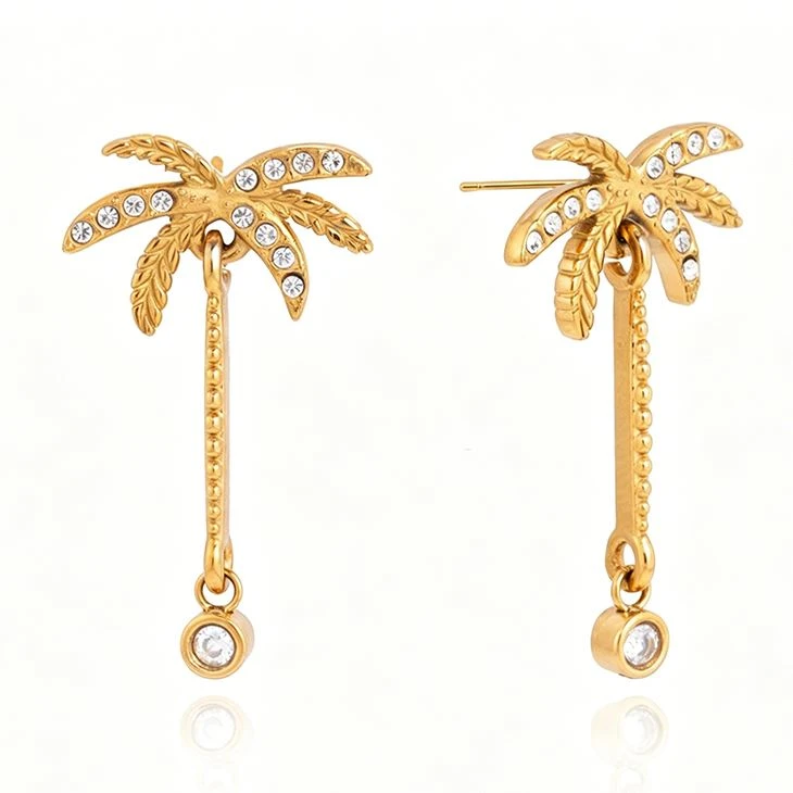 Palm Tree Charm Auskars