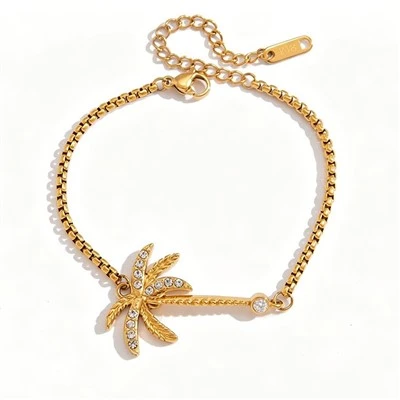 Palm Tree Charm rokassprādze