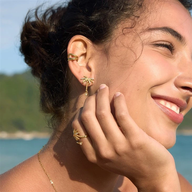 Palm Tree Charm Earring best