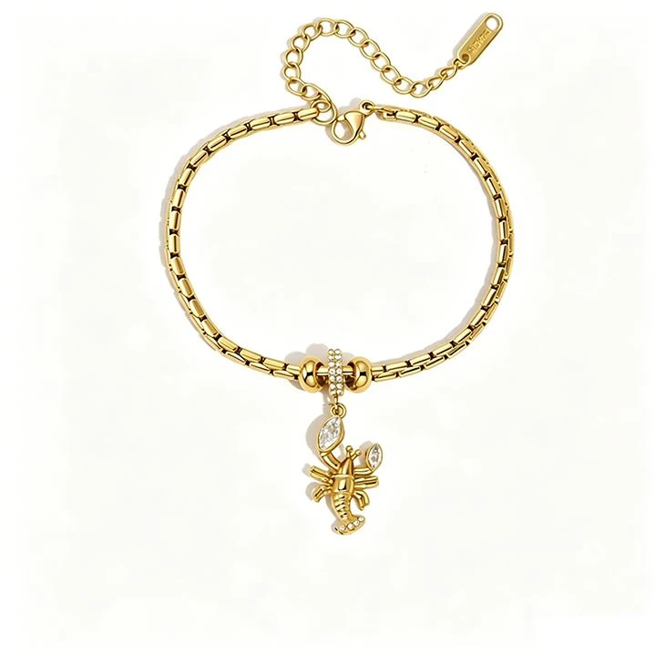 Sparkling Lobster Charm rokassprādze